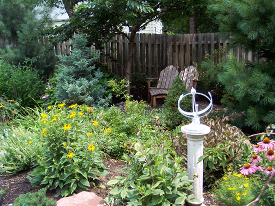 Hidden Path Leads To Shaded Sitting Area Backyard Garden