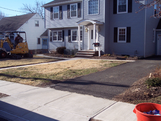 Before Landscaping & Path