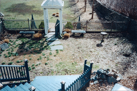 Before Masonry Patio