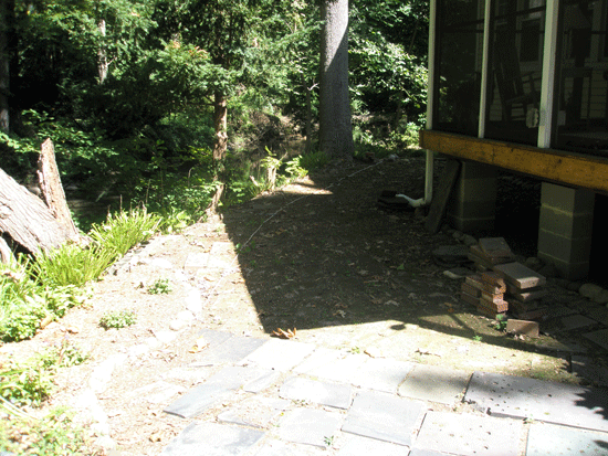 Before - Free-form Patio